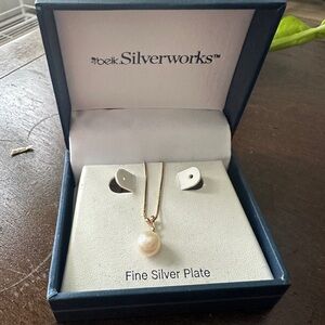 Belk Gold-Tone Pearl Pendant Necklace